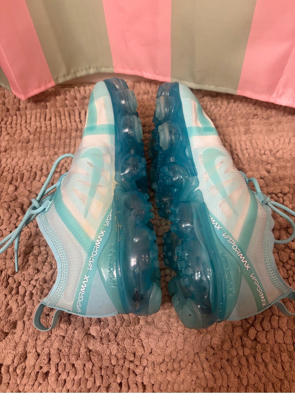 Nike Aqua/Teal VaporMax Transparent Sole Sneakers